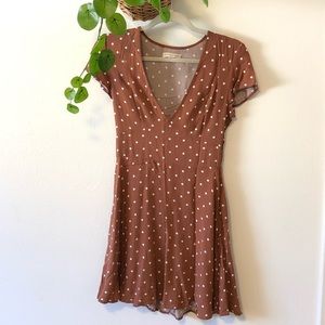 Polka dot V cut summer dress
